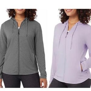 2-Pack Women’s Hoodies • Heather Grey & Light Lavender